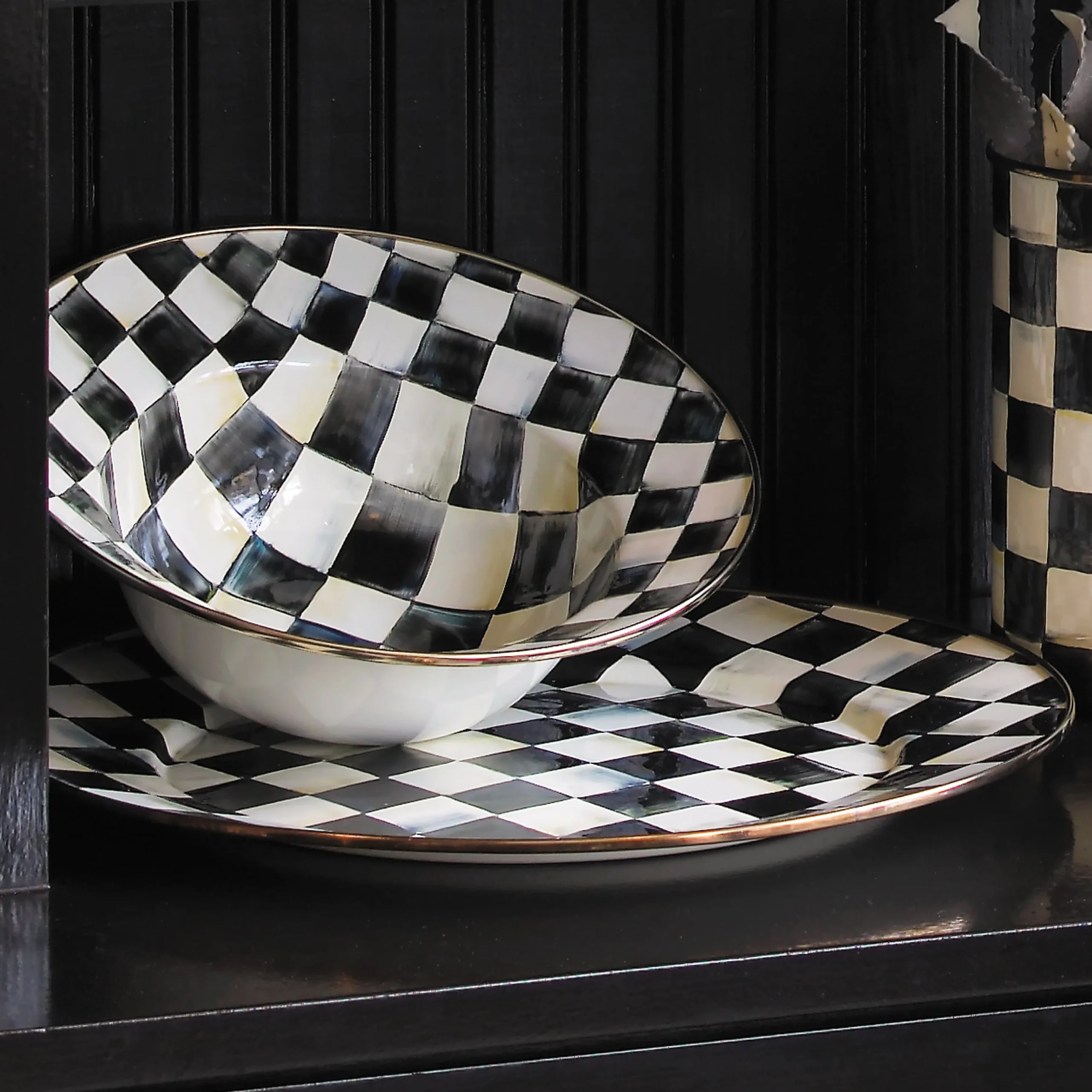 Courtly Check Serving Platter