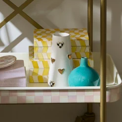 Courtly Check Short Heart Vase