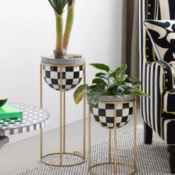 Courtly Check Short Plant Stand