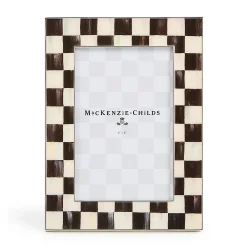 Courtly Check Silver Plated 4" x 6" Frame