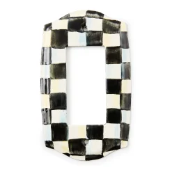 Courtly Check Single Rocker Switch Plate