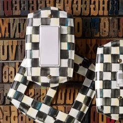 Courtly Check Single Rocker Switch Plate