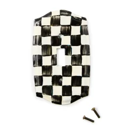 Courtly Check Single Toggle Switch Plate
