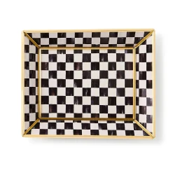 Courtly Check Small Glass Tray