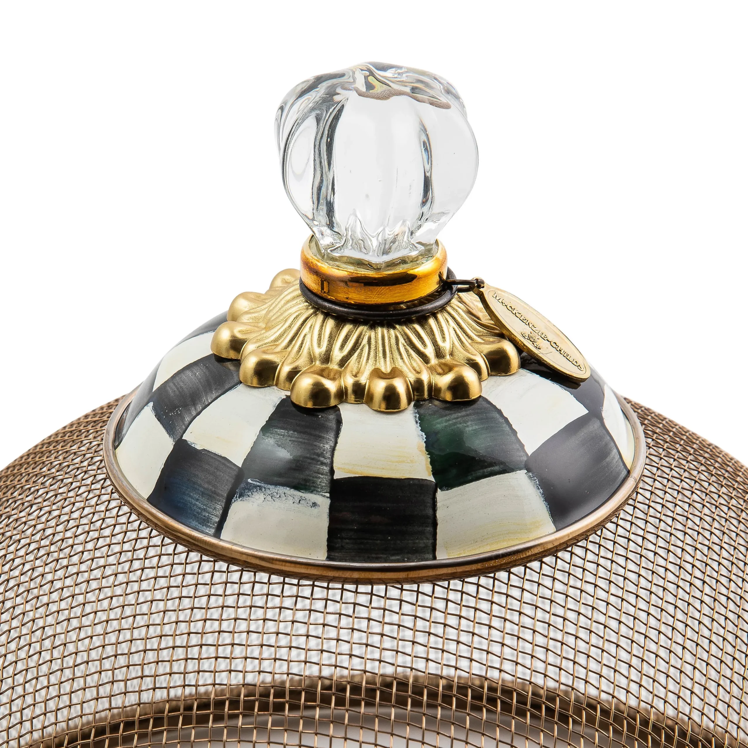 Courtly Check Small Mesh Dome