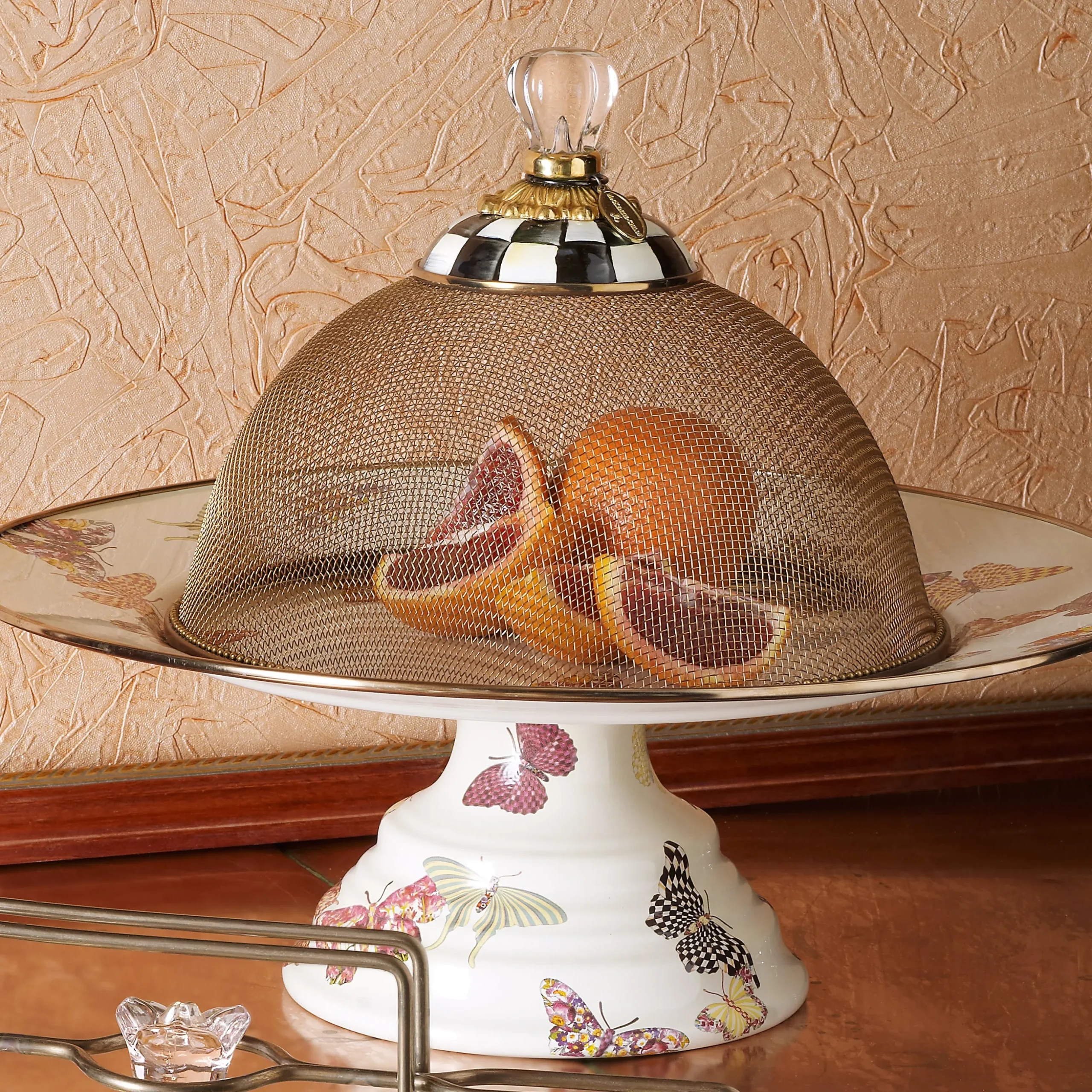 Courtly Check Small Mesh Dome