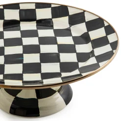 Courtly Check Small Pedestal Platter