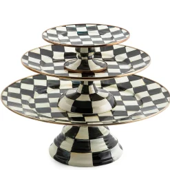 Courtly Check Small Pedestal Platter