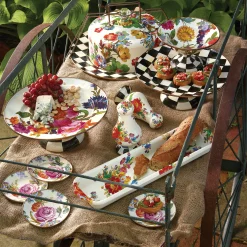 Courtly Check Small Pedestal Platter
