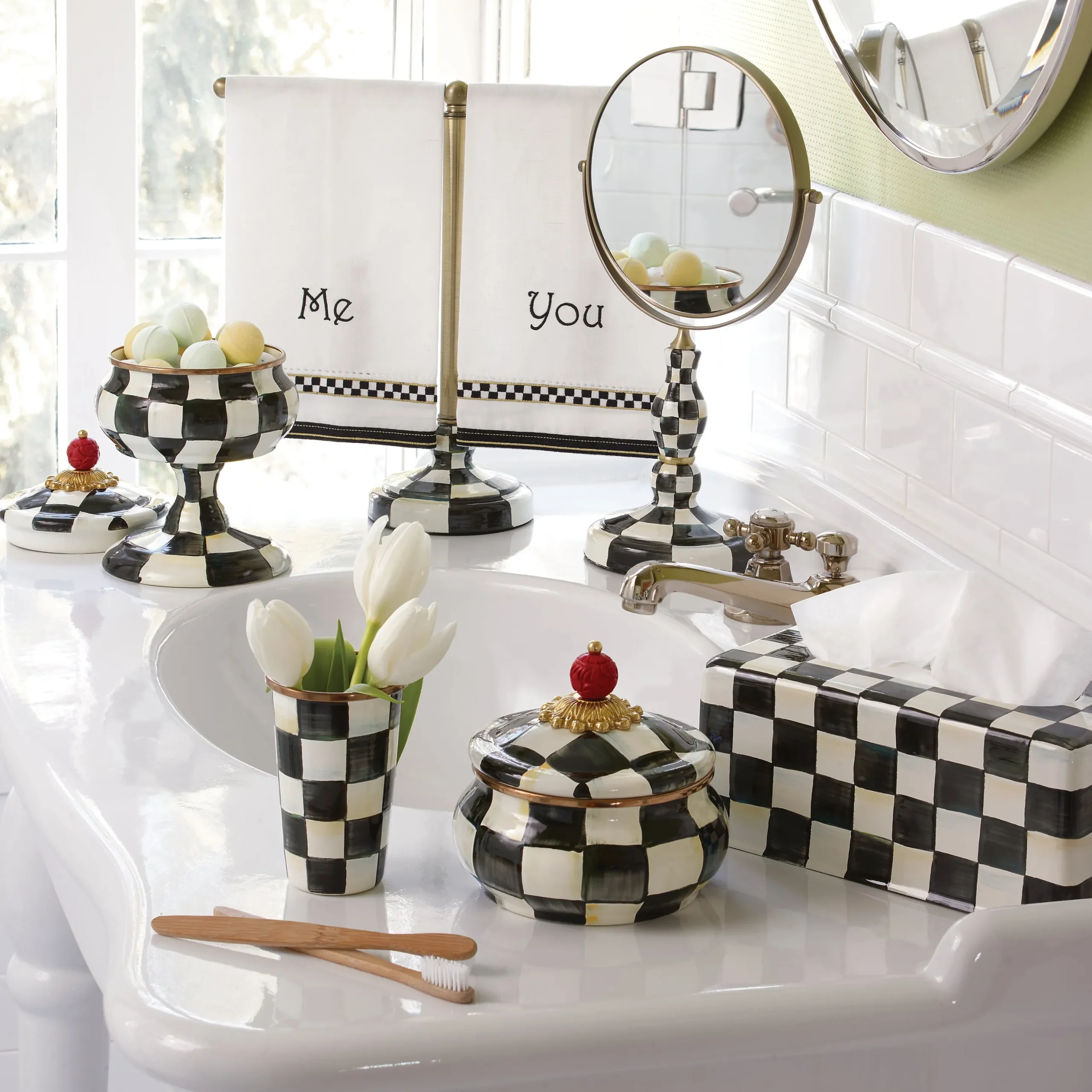 Courtly Check Standard Tissue Box Cover