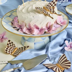 Courtly Check & Stripe Butterfly Trio
