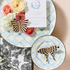 Courtly Check & Stripe Butterfly Trio