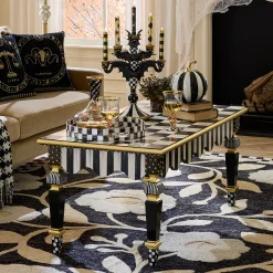 Courtly Check & Stripe Coffee Table