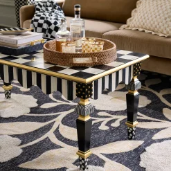 Courtly Check & Stripe Coffee Table