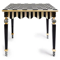 Courtly Check & Stripe Game Table