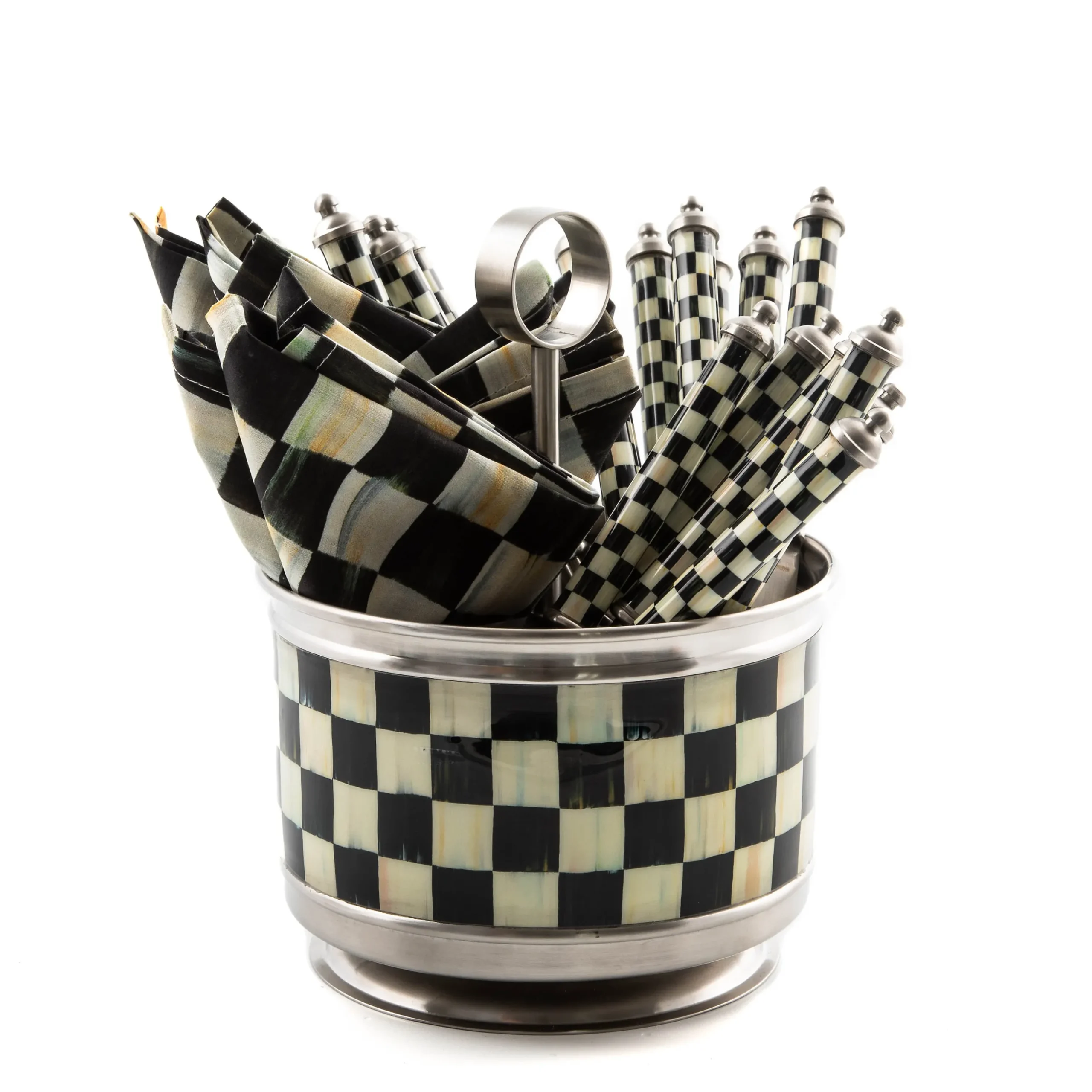 Courtly Check Supper Club Flatware Caddy