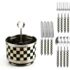 Courtly Check Supper Club Flatware & Caddy Set