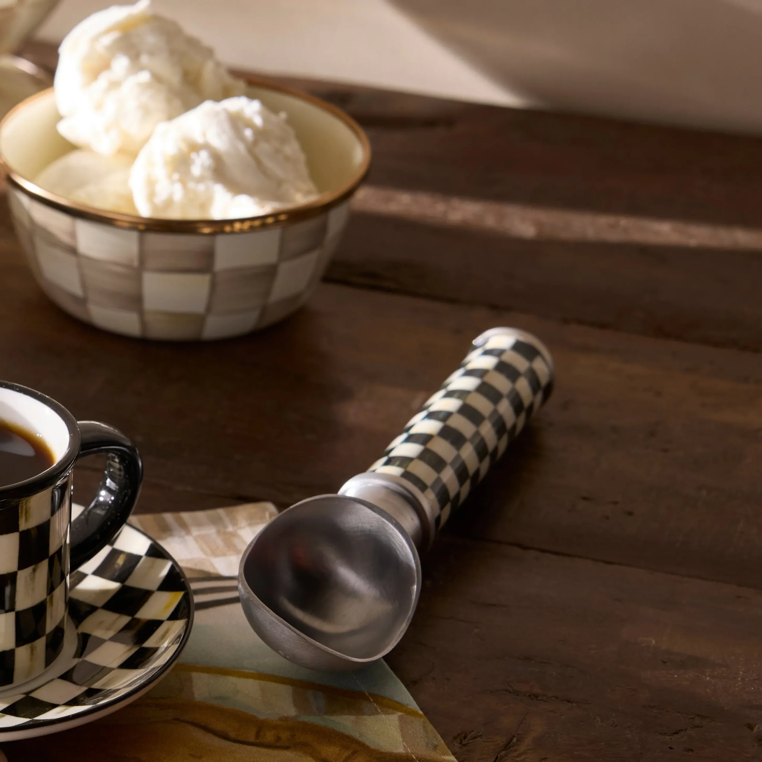 Courtly Check Supper Club Ice Cream Scoop