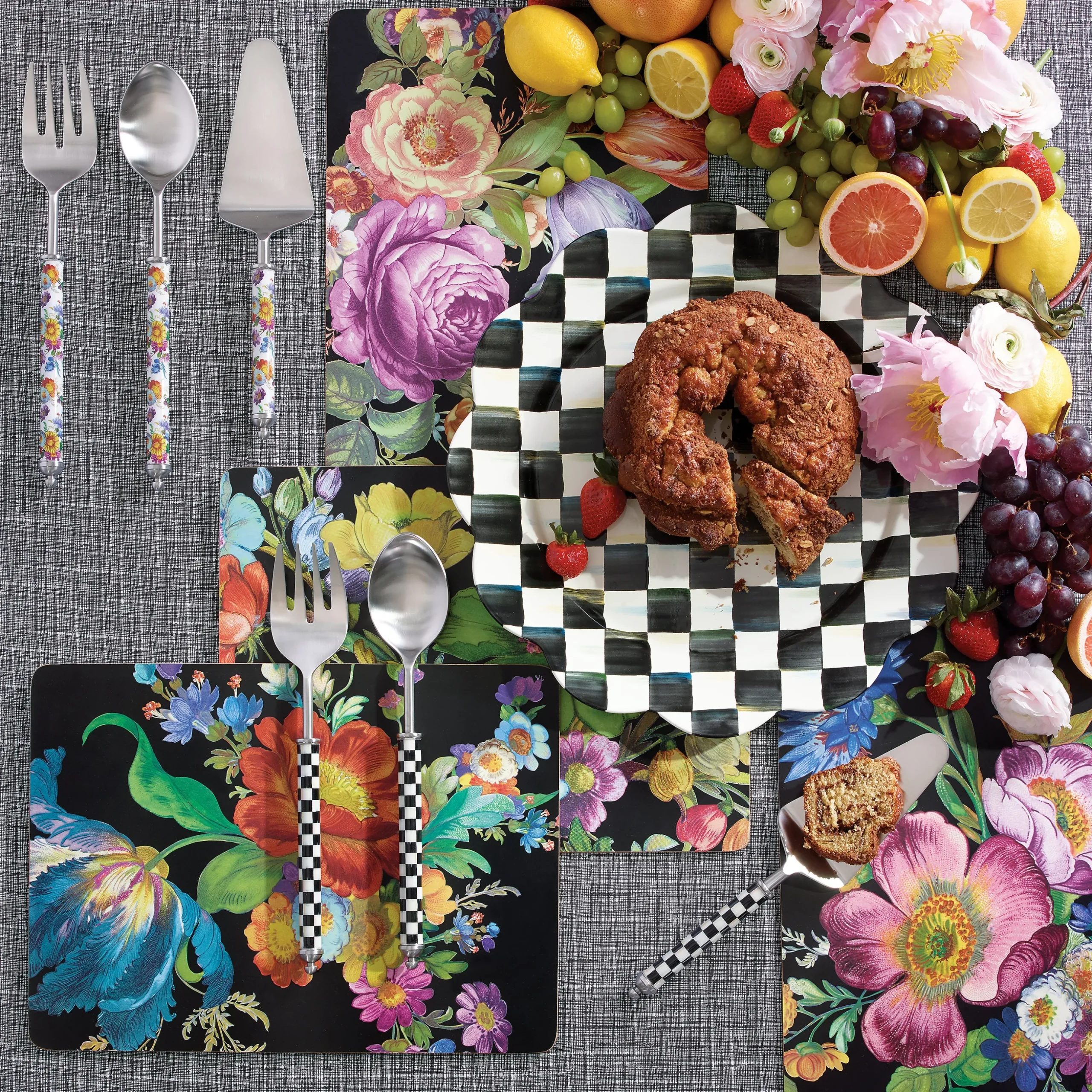 Courtly Check Supper Club Salad Serving Set