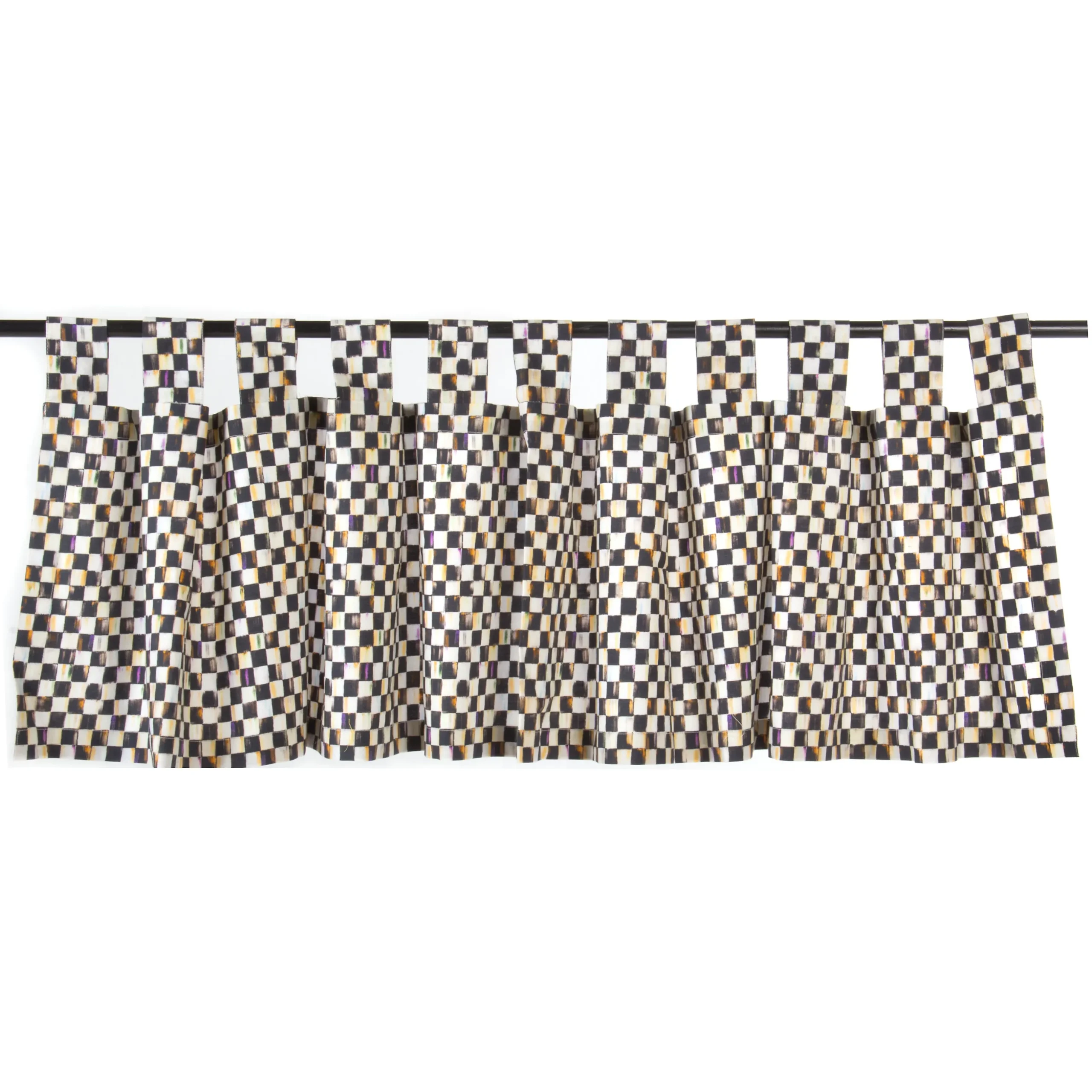 Courtly Check Tab Top Cafe Valance