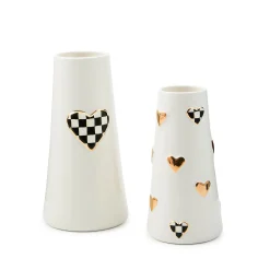 Courtly Check Tall Heart Vase