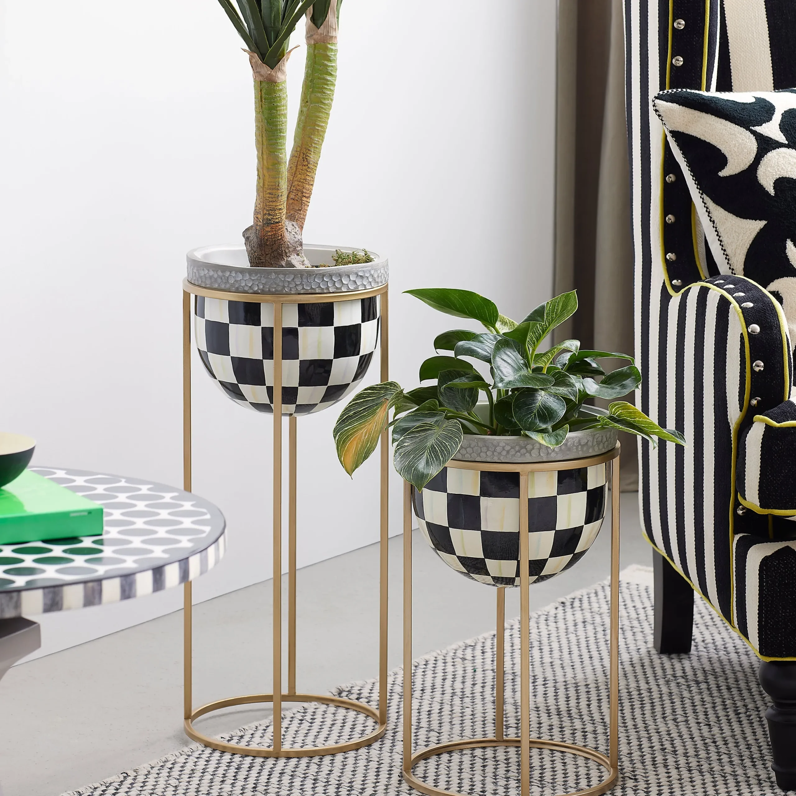 Courtly Check Tall Plant Stand