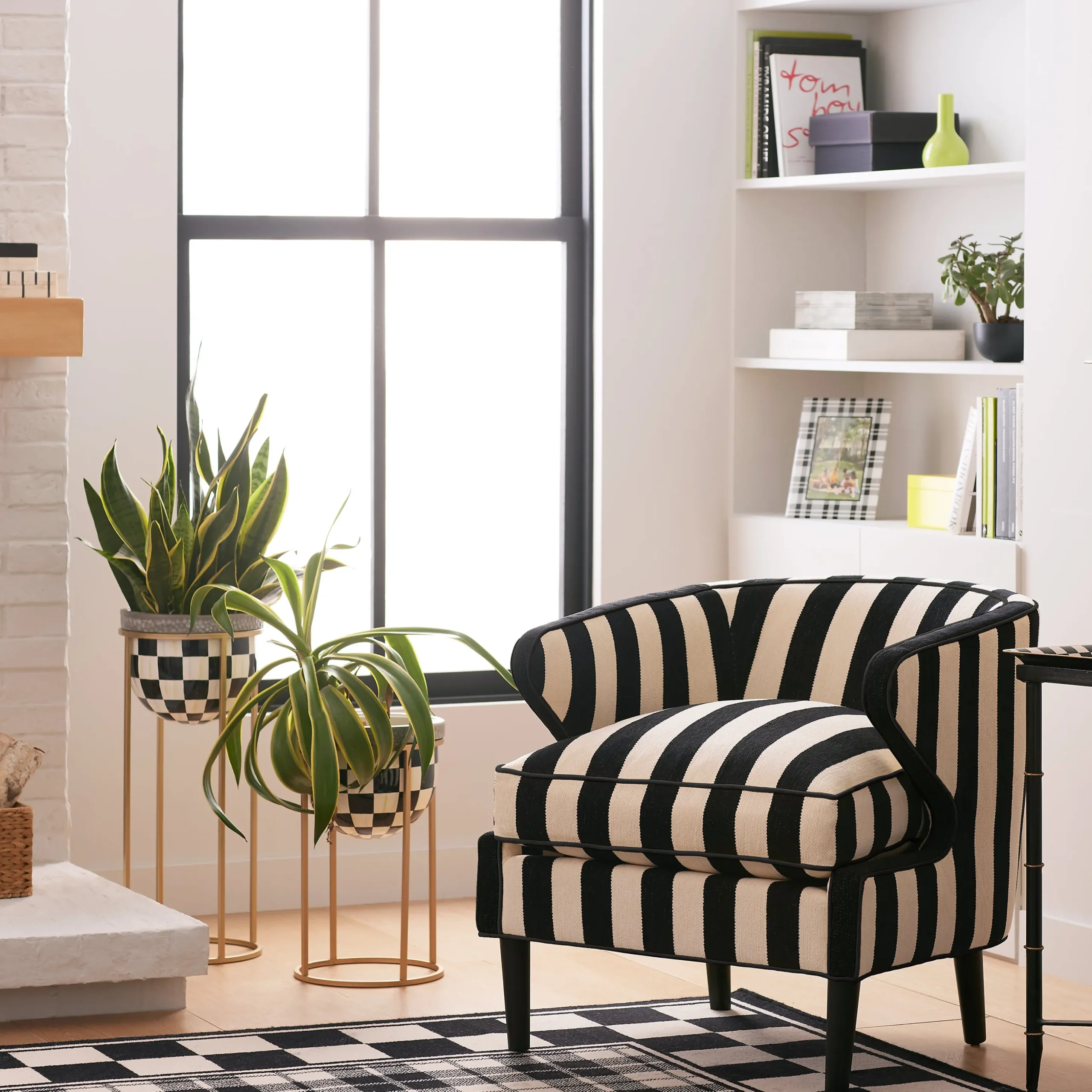 Courtly Check Tall Plant Stand