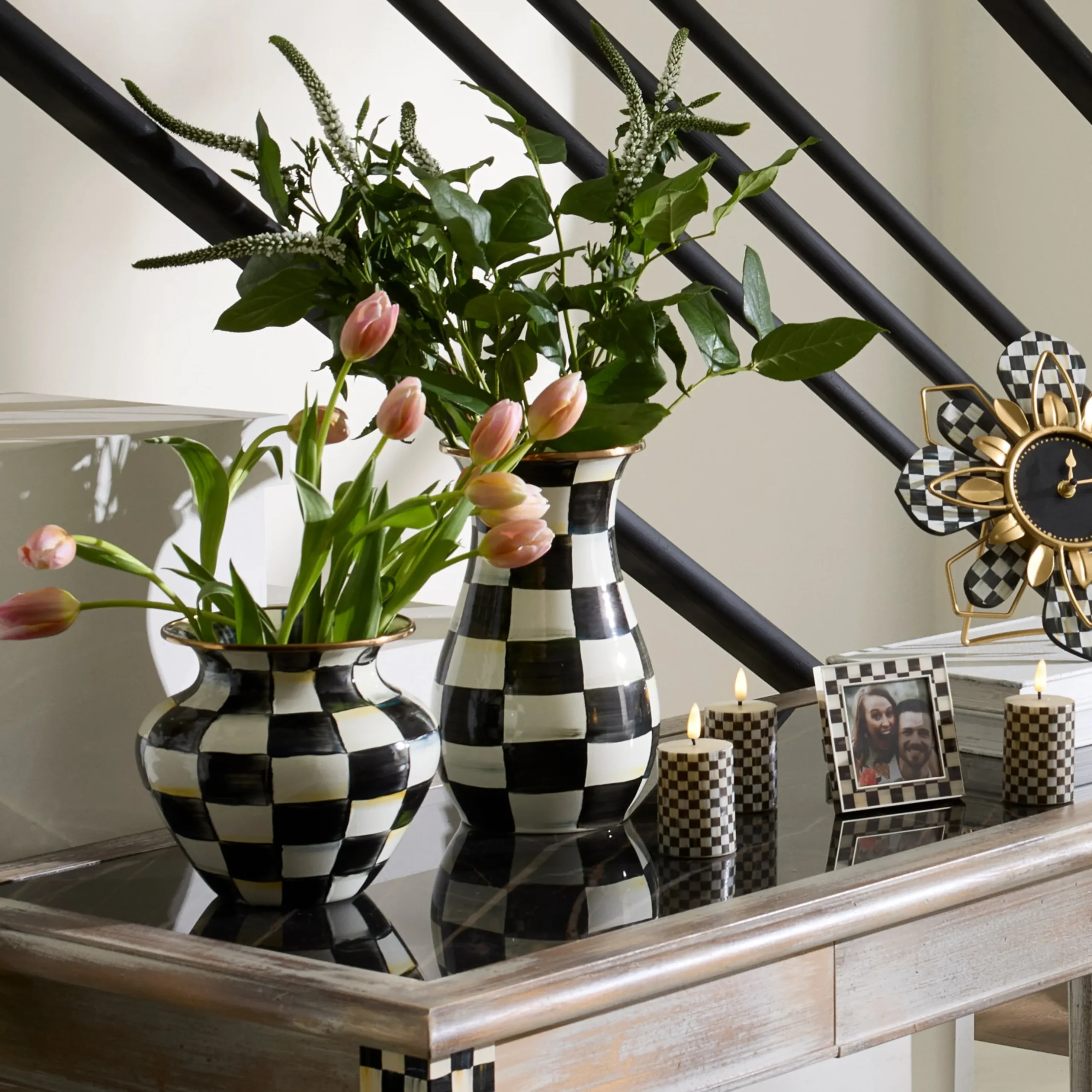 Courtly Check Tall Vase