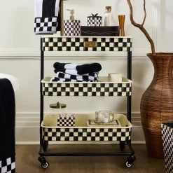 Courtly Check 3-Tier Kitchen Cart