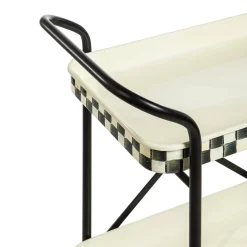 Courtly Check 2-Tier Kitchen Cart
