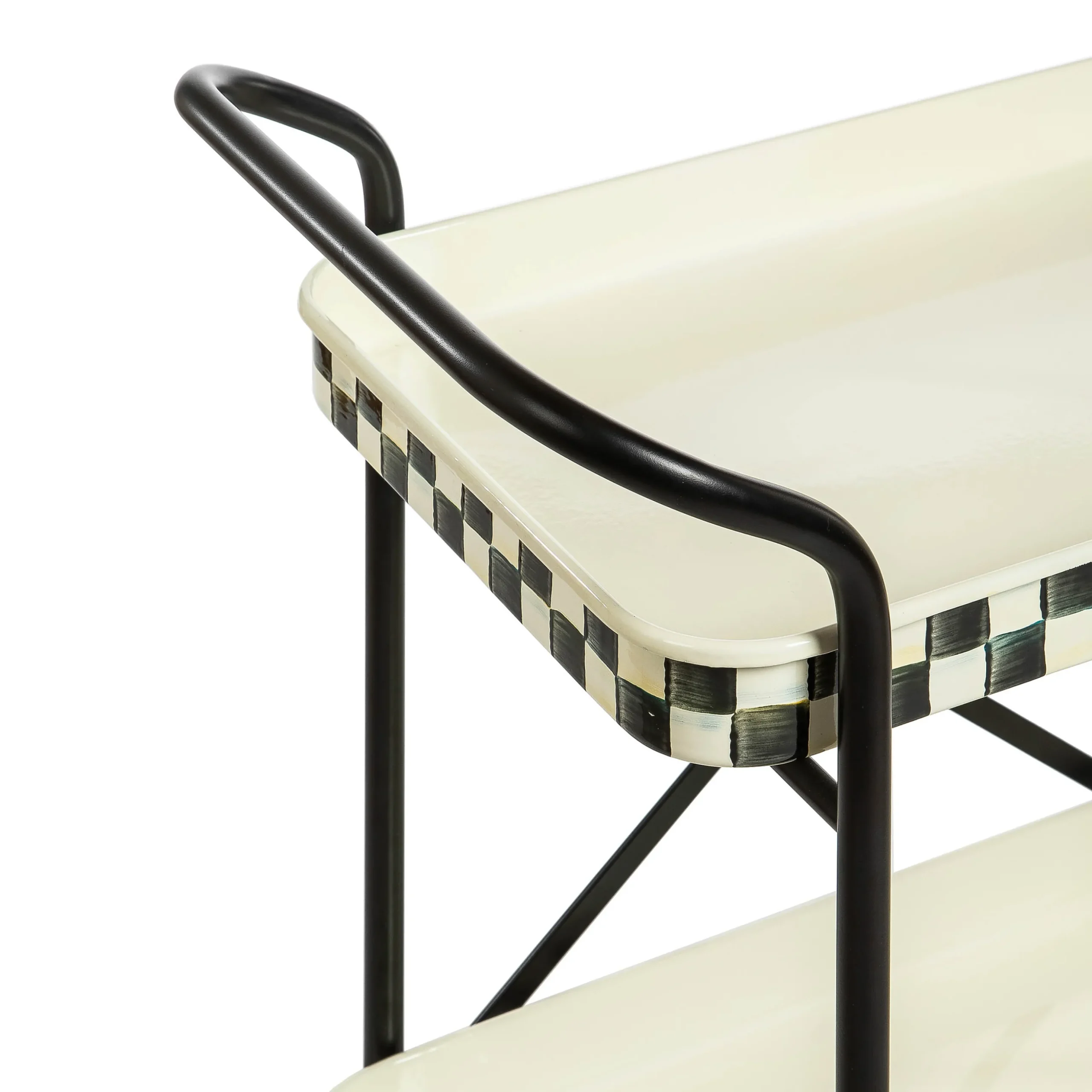 Courtly Check 2-Tier Kitchen Cart