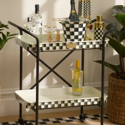 Courtly Check 2-Tier Kitchen Cart