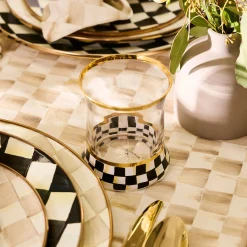Courtly Check Tumbler Glass, Set of 2