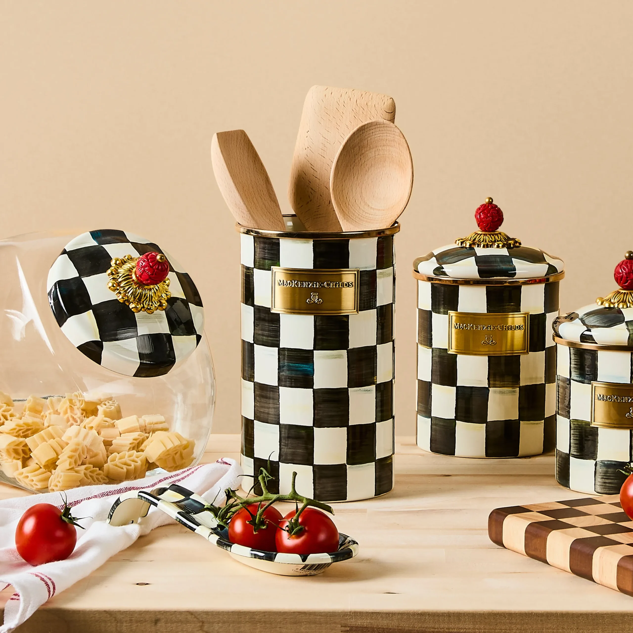 Courtly Check Utensil Holder
