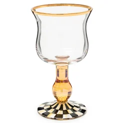 Courtly Check Wine Glass