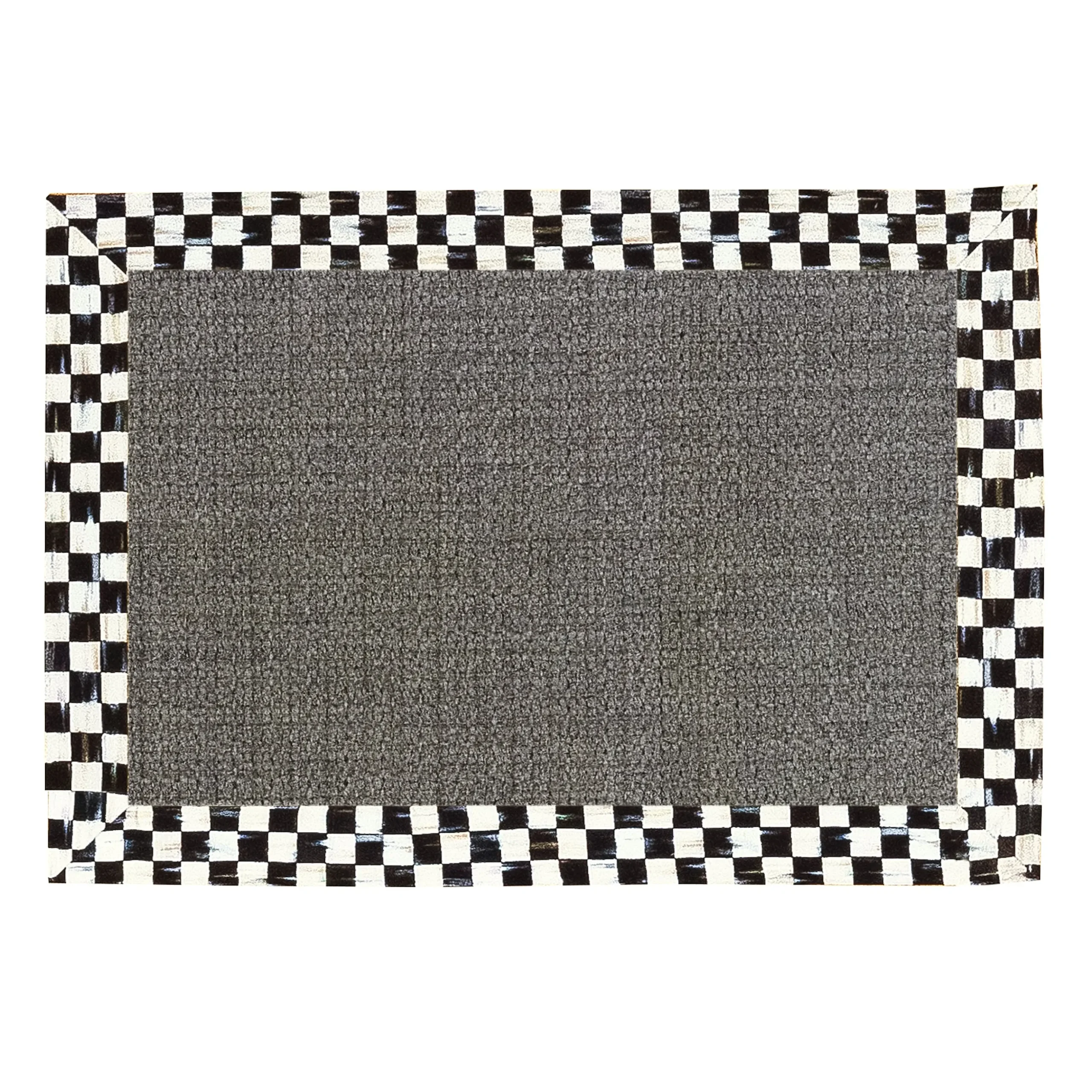 Courtly Check 2' x 3' Grey Sisal Rug