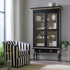 Courtly Criss-Cross Cabinet