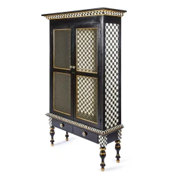 Courtly Criss-Cross Cabinet