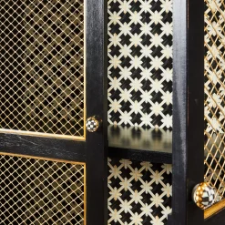 Courtly Criss-Cross Cabinet