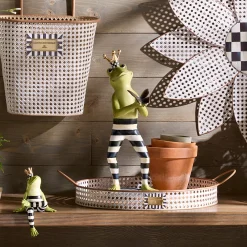 Courtly Fergal the Frog with Butterfly Decor