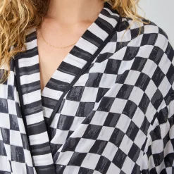 Courtly Flower Market Satin Robe, L/XL