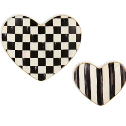Courtly Heart Trinket Dishes, Set of 2