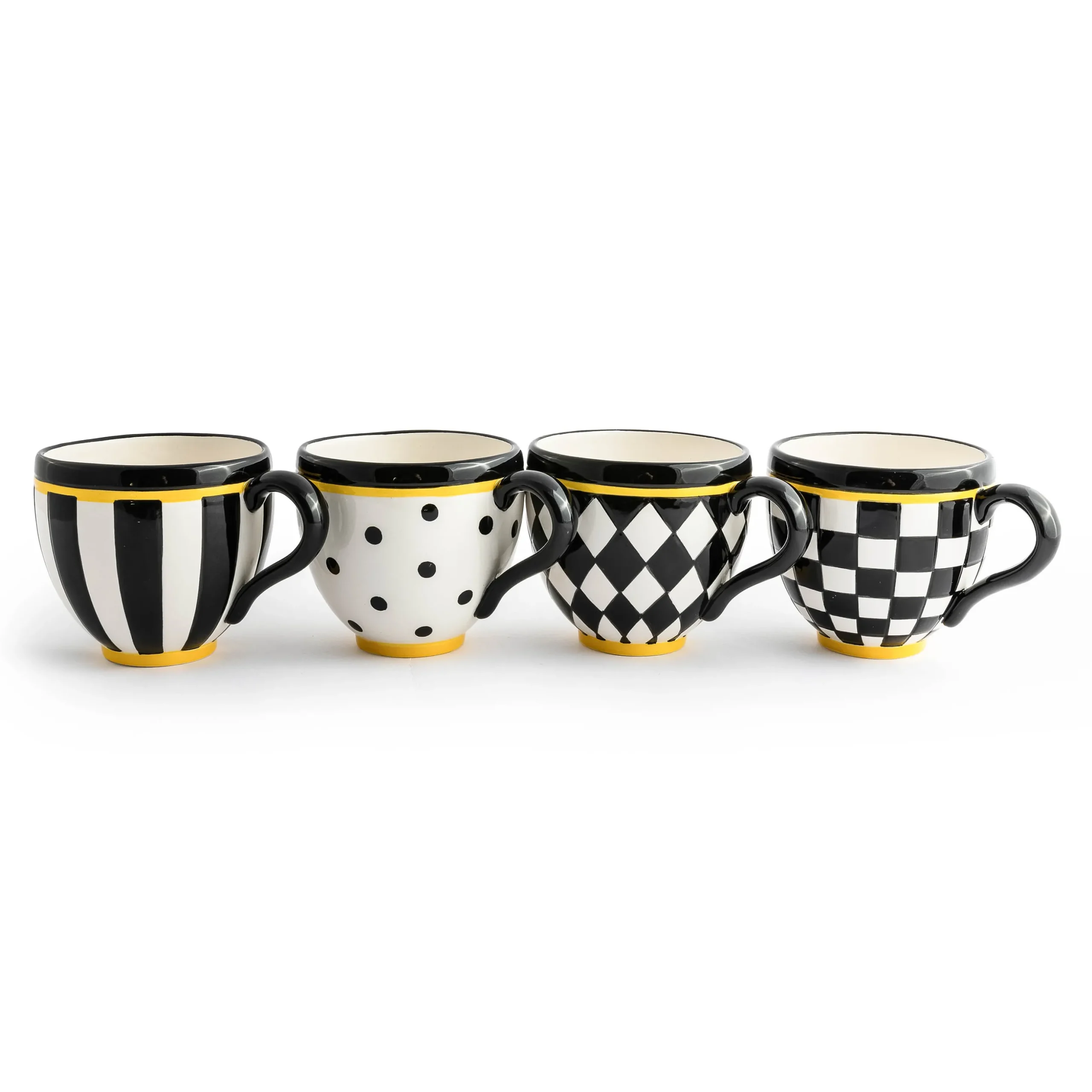 Courtly Mugs, Set of 4
