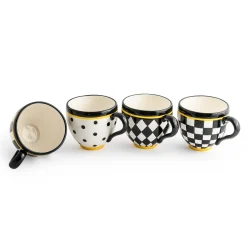 Courtly Mugs, Set of 4