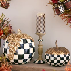 Courtly Pillar Candle Holders, Set of 3