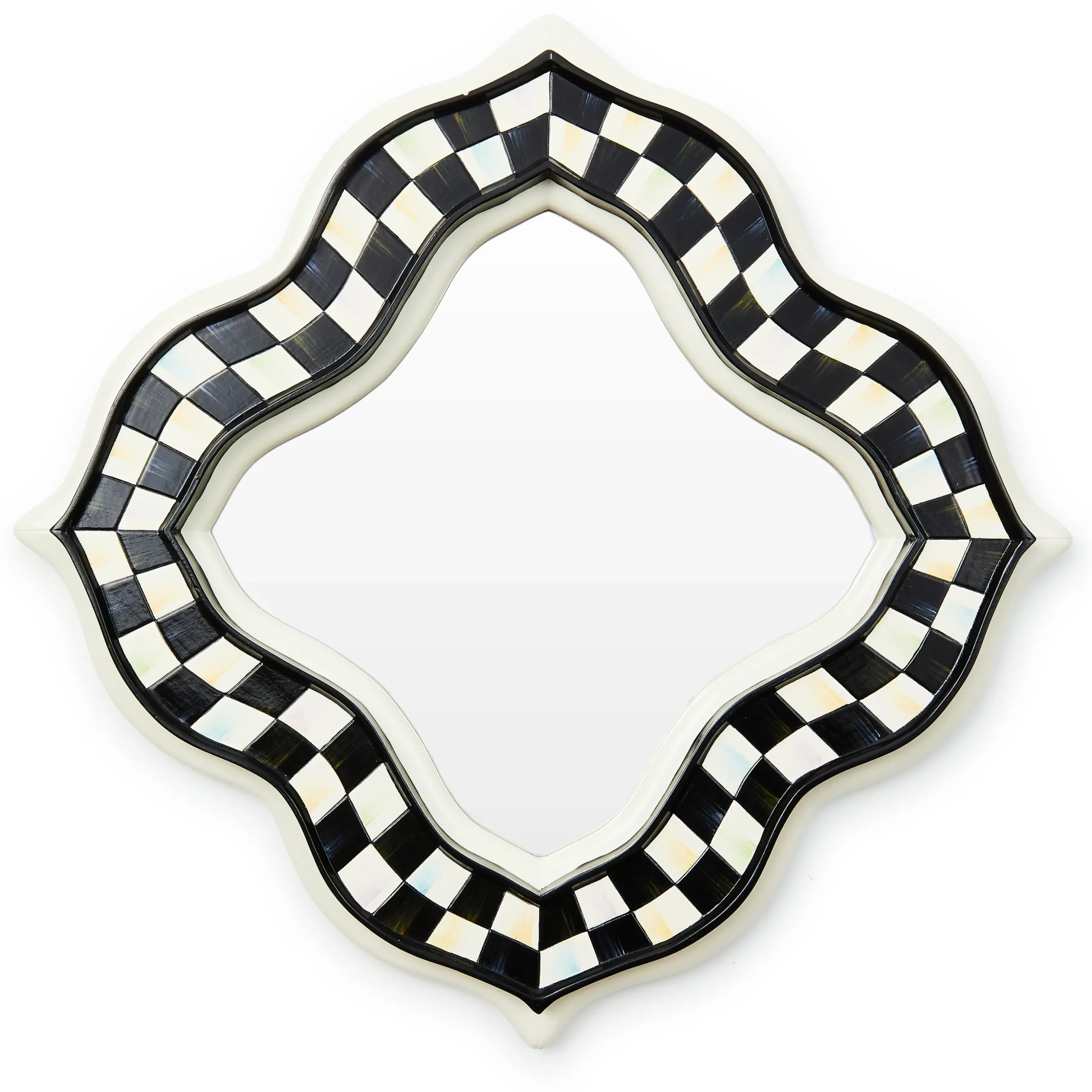 Courtly Quatriflower Small Wall Mirror