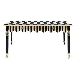 Courtly Stripe Console Table