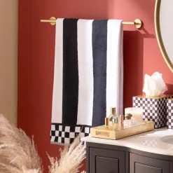 Courtly Striped Bath Towel