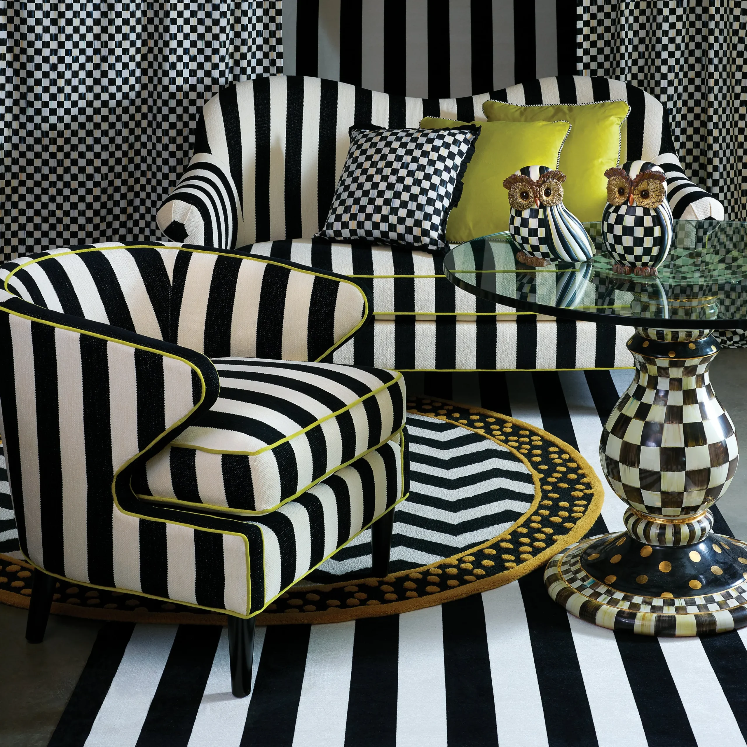 Courtly Stripe Owl