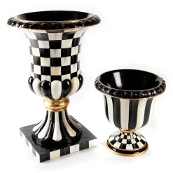 Courtly Stripe Tabletop Urn